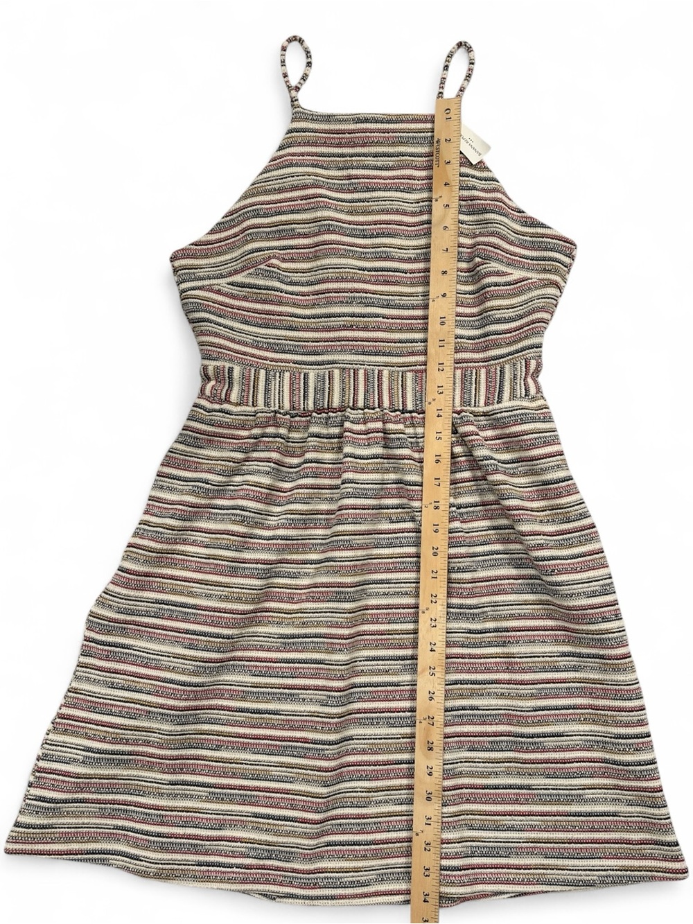 Banana Republic Boucle Striped Knit Mini Dress Multi-Color Stripe SZ. 10 NWT - Picture 2 of 8